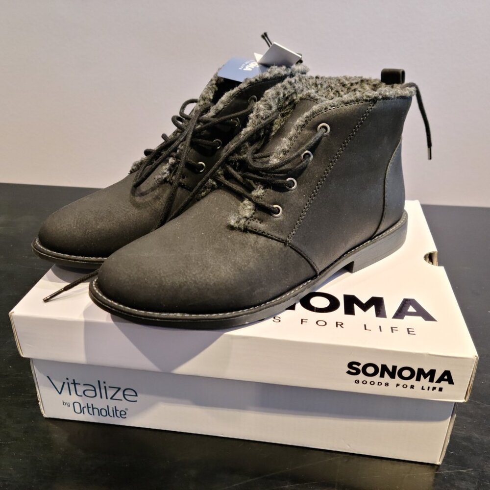 **BRAND NEW** Fur Lined Women's Ankle Boots (Size 9.5) - Sonoma Goods